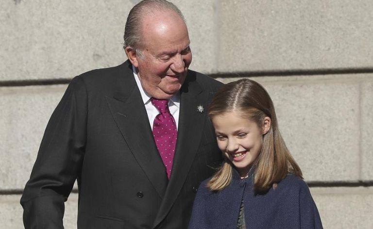 El Rey Juan Carlos y la Princesa Leonor