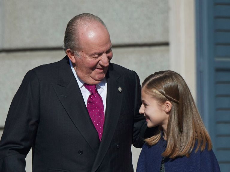 El Rey Juan Carlos y la Princesa Leonor