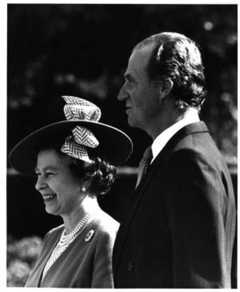 La Reina Isabel y el Rey Juan Carlos