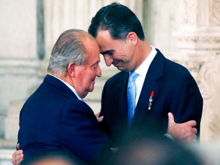 El Rey Felipe y el Rey Juan Carlos