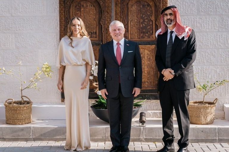 Miriam Ungría y Ghazi bin Muhammad, príncipe de Jordania