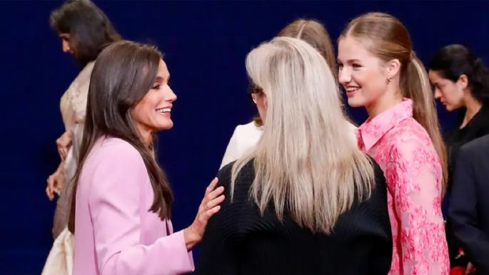 Cómo fue el encuentro de Meryl Streep con la Reina Letizia y la Princesa Leonor