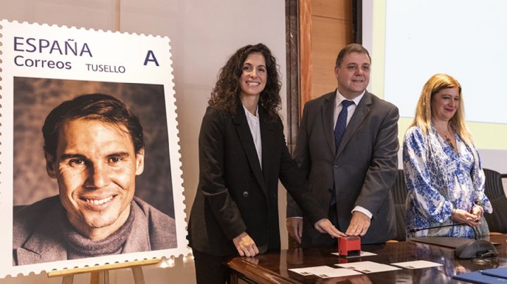 El rostro de Rafael Nadal brilla en un sello postal con fines solidarios