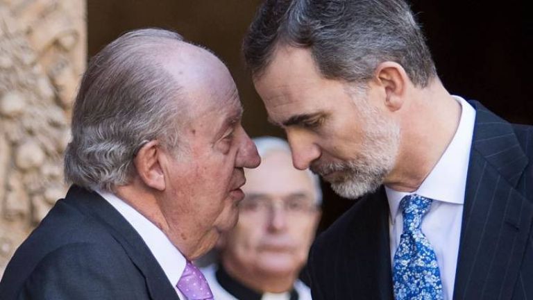 El Rey Juan Carlos y el Rey Felipe