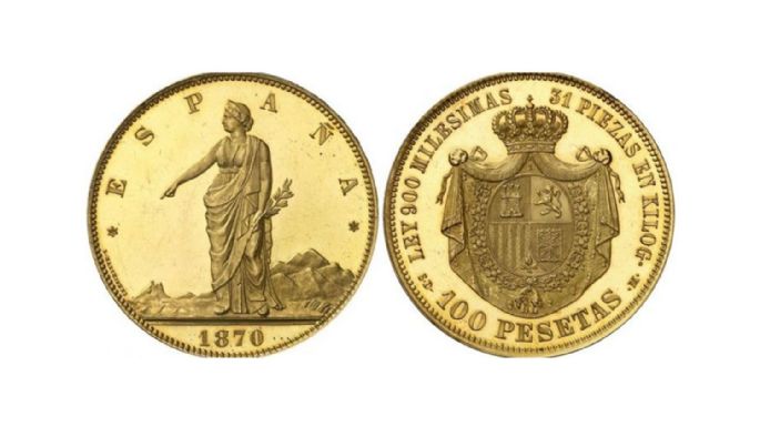 Numismática: conoce la moneda de 100 pesetas de 1870 que vale más de 200.000 euros