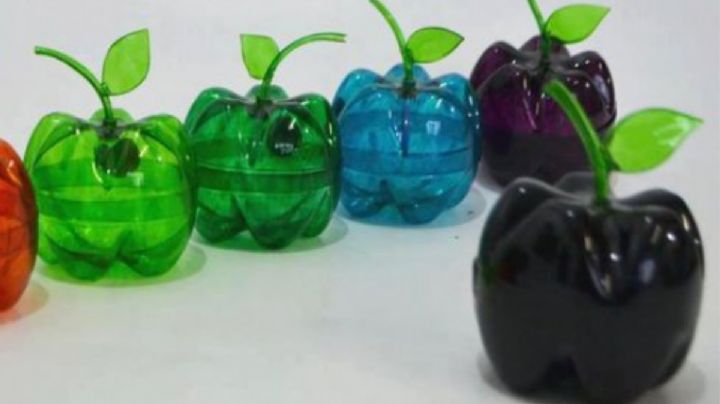 El arte del reciclaje llevado a otro nivel: crea frutas decorativas con botellas de plástico